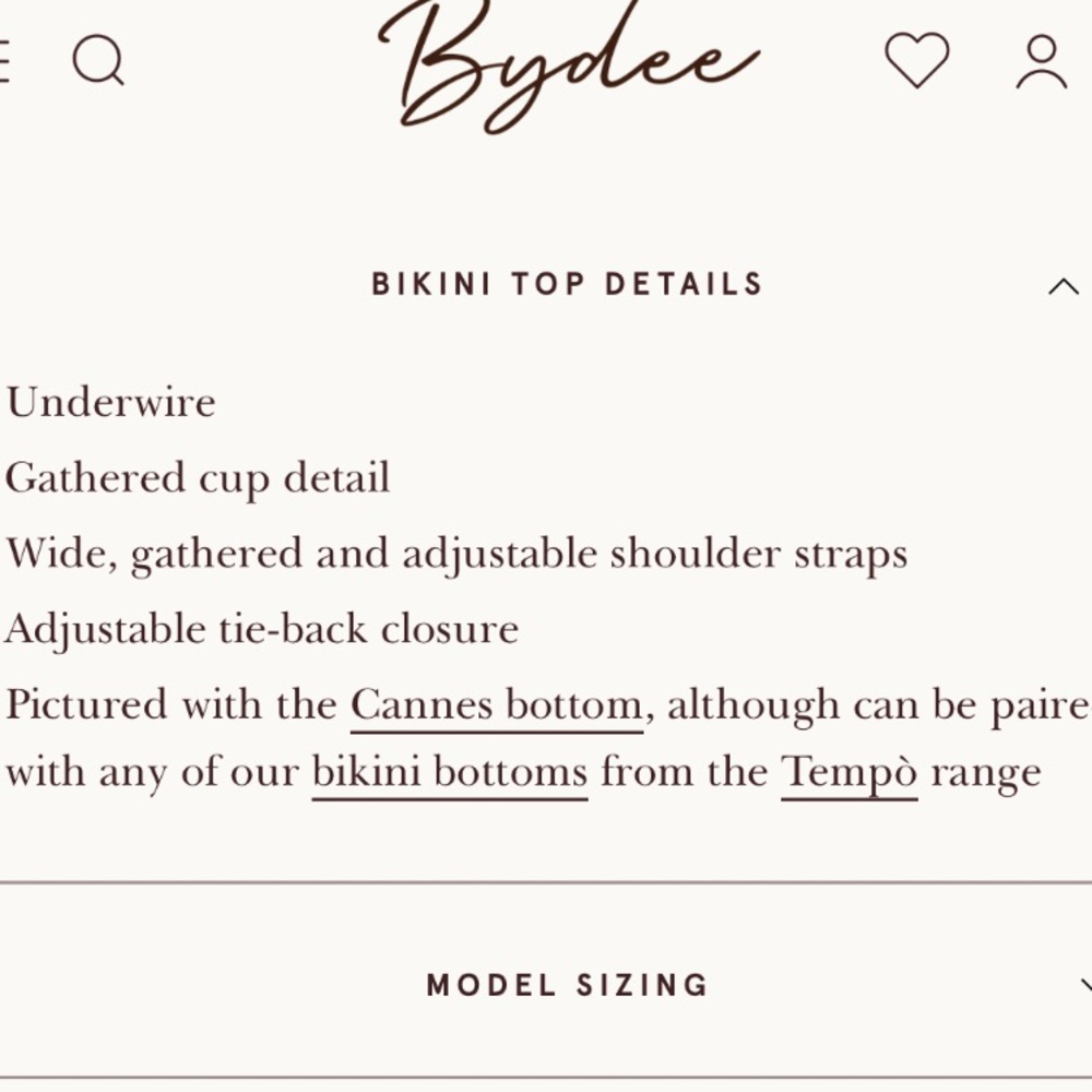 BYDEE NAVY BIKINI TOP - Picture 12 of 12
